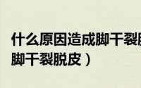 什么原因造成脚干裂脱皮瘙痒（什么原因造成脚干裂脱皮）
