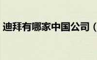 迪拜有哪家中国公司（如何在迪拜注册公司）