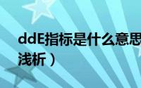 ddE指标是什么意思（DDE指标的使用方法浅析）