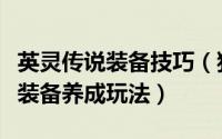 英灵传说装备技巧（独创进阶概念北欧英灵传装备养成玩法）