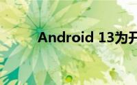 Android 13为开发者带来了什么