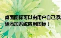 桌面图标可以由用户自己添加或删除（如何在蛙灵桌面中删除添加系统应用图标）