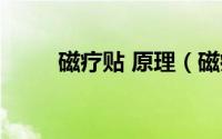 磁疗贴 原理（磁疗贴的制作方法）