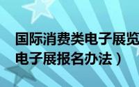 国际消费类电子展览会（2015北京国际消费电子展报名办法）