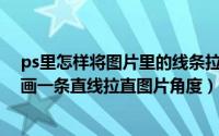 ps里怎样将图片里的线条拉直（Photoshop如何在图像上画一条直线拉直图片角度）