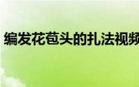 编发花苞头的扎法视频（编发花苞头的扎法）