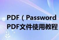 PDF（Password Remover如何破解加密的PDF文件使用教程）