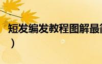 短发编发教程图解最简单（短发编发教程图解）