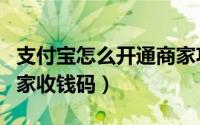 支付宝怎么开通商家功能（支付宝怎么开通商家收钱码）