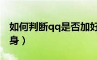 如何判断qq是否加好友（如何判断qq是否隐身）