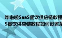 哗啦啦SaaS餐饮供应链教程如何设置系统参数（哗啦啦SaaS餐饮供应链教程如何设置系统参数）