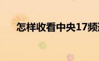 怎样收看中央17频道（怎样收发传真）