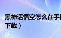 黑神话悟空怎么在手机上玩（黑神话悟空怎么下载）