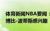 体育新闻NBA要闻：纽约邮报尼克斯对前锋博比-波蒂斯感兴趣