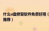 什么u盘修复软件免费好用（u盘修复软件哪个最好这个值得推荐）