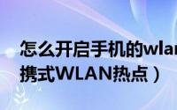怎么开启手机的wlan热点（手机怎么打开便携式WLAN热点）