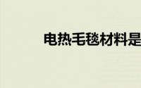 电热毛毯材料是棉好还是涤纶好