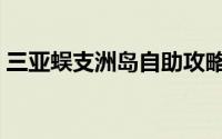 三亚蜈支洲岛自助攻略（三亚蜈支洲岛攻略）