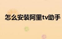 怎么安装阿里tv助手（怎么安装阿里旺旺）