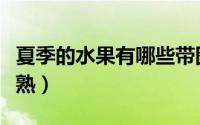 夏季的水果有哪些带图（夏季的水果有哪些成熟）