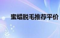 蜜蜡脱毛推荐平价（蜜蜡脱毛好不好）