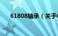 61808轴承（关于61808轴承的简介）