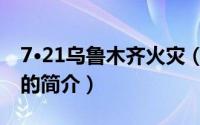 7·21乌鲁木齐火灾（关于7·21乌鲁木齐火灾的简介）