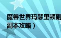 魔兽世界玛瑟里顿副本入口（魔兽世界msld副本攻略）