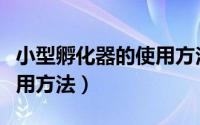 小型孵化器的使用方法教学（小型孵化器的使用方法）