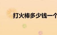 打火棒多少钱一个（打火棒怎么用）