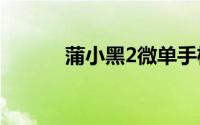 蒲小黑2微单手机拍照模式教程