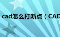 cad怎么打断点（CAD中打断于点如何使用）
