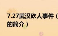 7.27武汉砍人事件（关于7.27武汉砍人事件的简介）