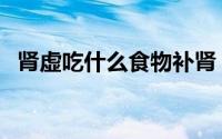 肾虚吃什么食物补肾（肾虚吃什么食物补）