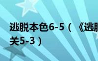 逃脱本色6-5（《逃脱本色》图文攻略第五大关5-3）