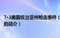 7·3美国佐治亚州枪击事件（关于7·3美国佐治亚州枪击事件的简介）