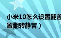 小米10怎么设置翻盖手机壳（小米10怎么设置翻转静音）
