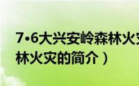 7·6大兴安岭森林火灾（关于7·6大兴安岭森林火灾的简介）