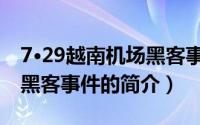7·29越南机场黑客事件（关于7·29越南机场黑客事件的简介）