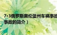 7·3俄罗斯奥伦堡州车祸事故（关于7·3俄罗斯奥伦堡州车祸事故的简介）