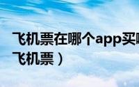 飞机票在哪个app买啊（去哪儿app如何购买飞机票）