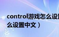 control游戏怎么设置字幕（control游戏怎么设置中文）