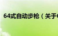 64式自动步枪（关于64式自动步枪的简介）