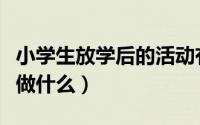 小学生放学后的活动有哪些（放学后的小学生做什么）