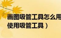 画图吸管工具怎么用（Win11画图工具如何使用吸管工具）