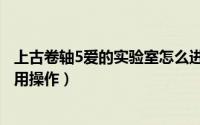 上古卷轴5爱的实验室怎么进入（上古卷轴5爱的实验室怎么用操作）
