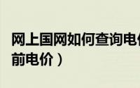 网上国网如何查询电价（网上国网怎么查询当前电价）