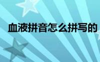 血液拼音怎么拼写的（血液拼音怎么拼写）