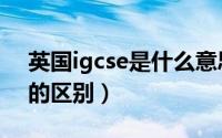英国igcse是什么意思（英国GCSE和IGCSE的区别）