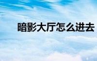 暗影大厅怎么进去（暗影大厅怎么进）